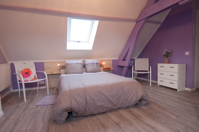 chambre couleur lavande