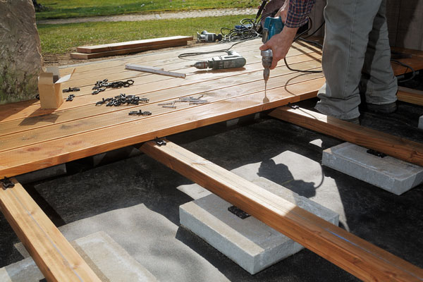 terrasse surelevee en bois