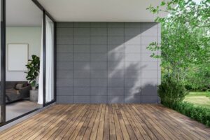 Carrelage mural extérieur effet pierre